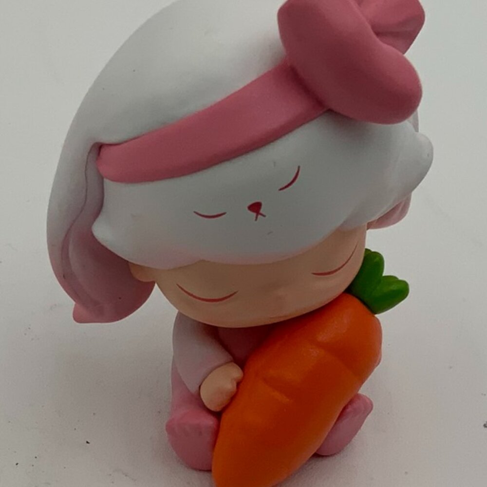 POP MART x DIMOO WORLD Forest Night Sleepy Bunny Mini Figure Designer Toy EUC - Picture 1 of 6